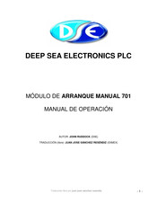 DEEP SEA ELECTRONICS 701 Manual De Operación