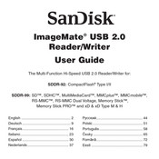 SanDisk ImageMate SDDR-99 Manual De Instrucciones