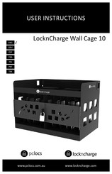 pclocs LocknCharge Wall Cage 10 Manual De Instrucciones