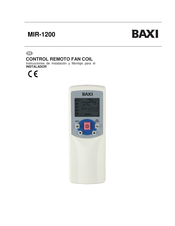 Baxi MIR-1200 Instrucciones De Instalación Y Montaje