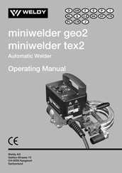 WELDY miniwelder tex2 Instrucciones De Funcionamiento