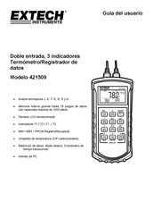 Extech Instruments 421509 Guia Del Usuario