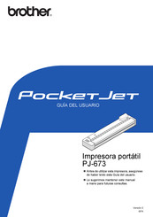 Brother PocketJet PJ-673 Guia Del Usuario