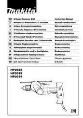 Makita HP2034 Manual De Instrucciones