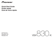 Pioneer VSX-830-k Guia De Inicio Rapido
