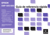 Epson EMP-835 Guía De Referencia Rápida