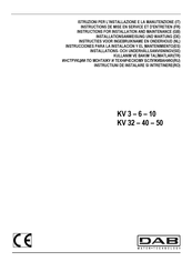 DAB KV 50/44 Instrucciones Para La Instalación Y El Mantenimiento