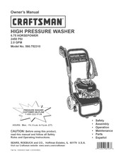 Craftsman 580.752310 Manual Del Usuario