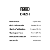 Rane DRZH Guia Del Usuario