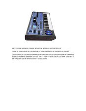 Novation NOVSYNTH02ULJP Instrucciones De Seguridad Importantes