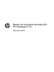 HP ProDisplay P17A Guia Del Usuario