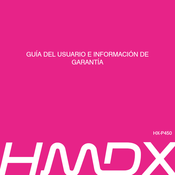 HMDX HX-P450 Guía Del Usuario E Información De Garantía