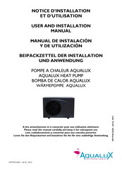 AQUALUX 104277 Manual De Instalación Y De Utilización