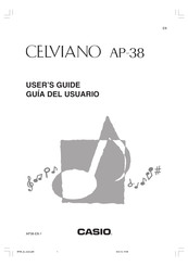 Casio CELVIANO AP-38 Guia Del Usuario