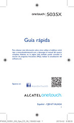 Alcatel One Touch 5035X Guía Rápida