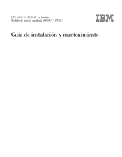 IBM UPS 6000 VA LCD 4U Guía De Instalación Y Mantenimiento