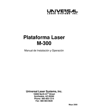 Universal M-300 Manual De Instalación Y Operación