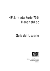 HP Jornada 700 Serie Guia Del Usuario
