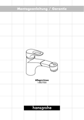 Hansgrohe Allegra Linea 14807 Serie Manual De Instrucciones