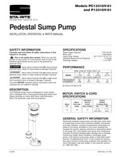 STA-RITE PC13316V-01 Manual De Instalación Y Operación