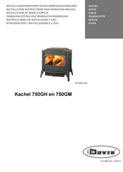 Dovre Kachel 750GH Instrucciones De Instalacion Y Uso