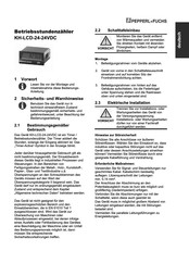 Pepperl+Fuchs KH-LCD-24-24VDC Instrucciones De Montaje Y De Mantenimiento