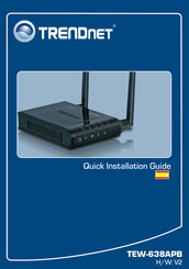 TRENDnet TEW-638APB Manual De Instrucciones