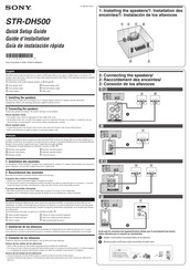 Sony STR-DH500 Guía De Instalación Rápida