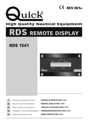 Quick RDS 1541 Manual De Instalacion Y Uso