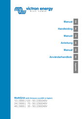 Victron Energie MultiGrid Manual Del Usuario