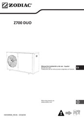 Zodiac Z700 DUO Manual De Instalación Y De Uso