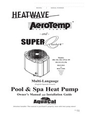 Aquacal Heatwave Manual Del Propietario Y Guía De Instalación