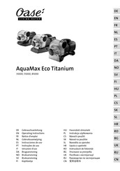 Oase AquaMax Eco Titanium 31000 Instrucciones De Uso