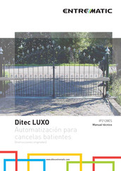 Entrematic Ditec LUXO Manual Tecnico