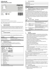 Festo CDSA-D3-RV Manual Rápido