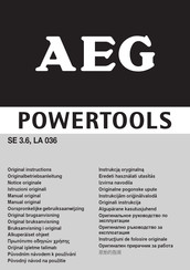 AEG LA 036 Manual De Instrucciones