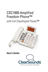 ClearSounds Amplified Freedom Phone Manual Del Usuario