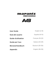 Marantz professional AVS Guia Del Usuario