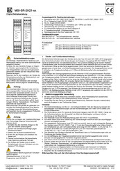 Leuze MSI-SR-2H21-01 Manual De Instrucciones