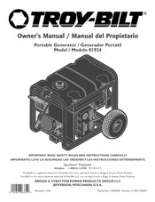 Troy-Bilt 01924 Manual Del Usuario