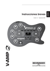 Behringer V-AMP 2 Instrucciones Breves
