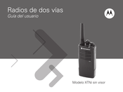 Motorola XTNi sin visor Guia Del Usuario