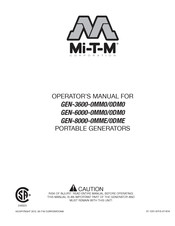 Mi-T-M GEN-8000-0MME-0DME Manual Del Usuario