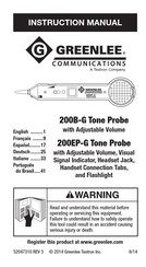 GREENLINE 200B-G Manual Del Usuario