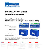 Maxwell ULTRA 31/900 Manual De Instalación Y Manual De Usuario
