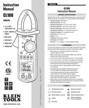 Klein Tools CL100 Manual De Instrucciones