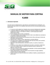 Seg KJ-300 Manual De Instrucciones