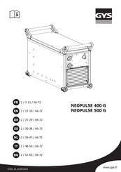 GYS NEOPULSE 400 G Manual De Instrucciones