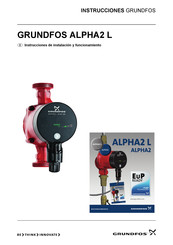 Grundfos ALPHA2 Instrucciones De Instalación Y Funcionamiento