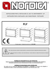 Nordica FLY Manual De Instrucciones Para La Instalación, El Uso Y El Mantenimiento